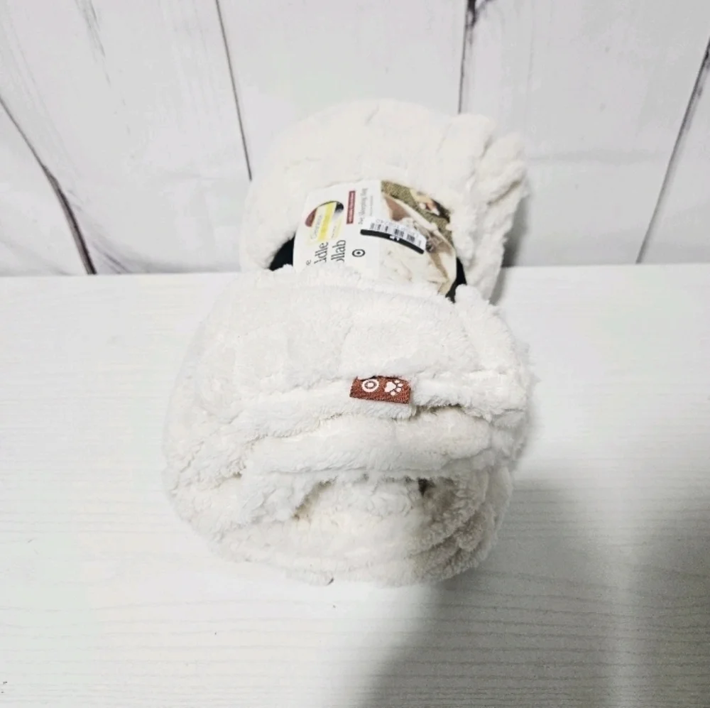 The Cuddle Collab with Zelda, Titus & Brave Plush Pet Sleeping Bag Beige